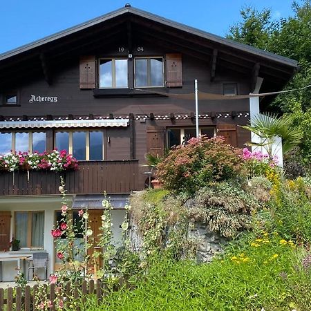 Chalet Acheregg Wengen Bagian luar foto