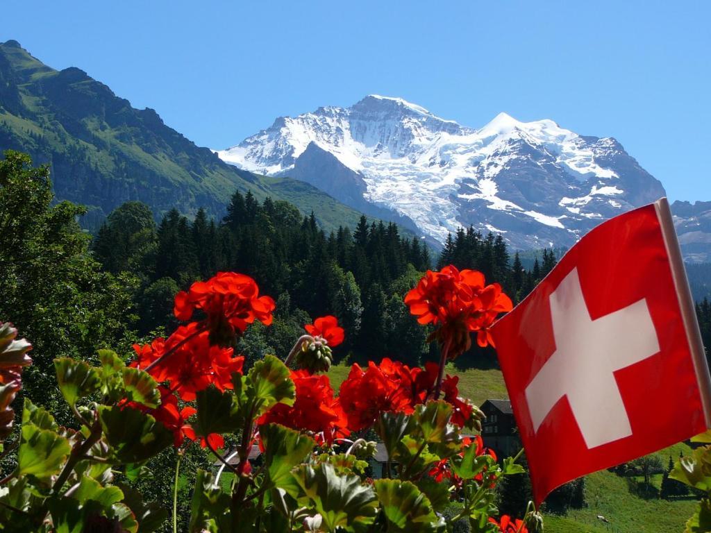 Chalet Acheregg Wengen Ruang foto