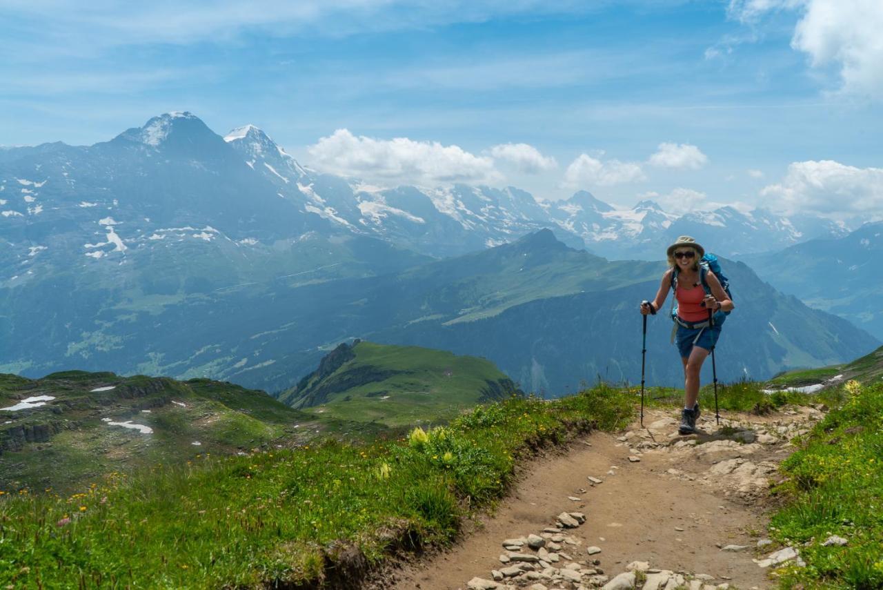 Chalet Acheregg Wengen Bagian luar foto